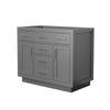 Custom image for Dark Gray with Brushed Nickel Trim / No Mirror