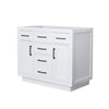 Custom image for White with Matte Black Trim / No Mirror