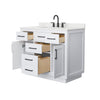 Custom image for White with Matte Black Trim / Giotto Quartz / No Mirror