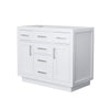Custom image for White with Brushed Nickel Trim / No Mirror