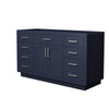 Custom image for Dark Blue with Brushed Nickel Trim / No Mirror