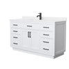 Custom image for White with Matte Black Trim / White Quartz / No Mirror