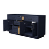 Custom image for Dark Blue with Matte Black Trim / No Mirror