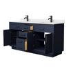 Custom image for Dark Blue with Matte Black Trim / Giotto Quartz / No Mirror