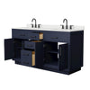 Custom image for Dark Blue with Matte Black Trim / Giotto Quartz / No Mirror