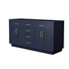Custom image for Dark Blue with Brushed Gold Trim / No Mirror