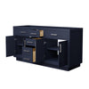 Custom image for Dark Blue with Brushed Nickel Trim / No Mirror