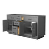 Custom image for Dark Gray with Matte Black Trim / No Mirror