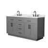 Custom image for Dark Gray with Matte Black Trim / White Cultured Marble / No Mirror