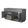 Custom image for Dark Gray with Brushed Nickel Trim / No Mirror
