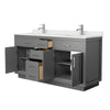 Custom image for Dark Gray with Brushed Nickel Trim / Giotto Quartz / No Mirror