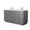 Custom image for Dark Gray with Brushed Nickel Trim / Giotto Quartz / No Mirror