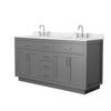 Custom image for Dark Gray with Brushed Nickel Trim / Giotto Quartz / No Mirror