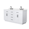 Custom image for White with Matte Black Trim / White Quartz / No Mirror