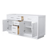 Custom image for White with Brushed Nickel Trim / No Mirror