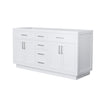 Custom image for White with Brushed Nickel Trim / No Mirror