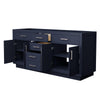 Custom image for Dark Blue with Brushed Nickel Trim / No Mirror