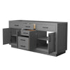 Custom image for Dark Gray with Matte Black Trim / No Mirror