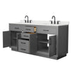 Custom image for Dark Gray with Matte Black Trim / Giotto Quartz / No Mirror