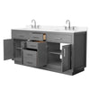 Custom image for Dark Gray with Brushed Nickel Trim / Carrara Cultured Marble / No Mirror