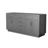 Custom image for Dark Gray with Brushed Nickel Trim / No Mirror