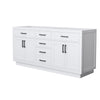Custom image for White with Matte Black Trim / No Mirror