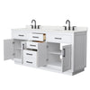 Custom image for White with Matte Black Trim / Giotto Quartz / No Mirror
