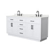 Custom image for White with Matte Black Trim / Giotto Quartz / No Mirror