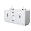 Custom image for White with Matte Black Trim / White Quartz / No Mirror