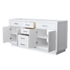 Custom image for White with Brushed Nickel Trim / No Mirror