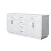 Custom image for White with Brushed Nickel Trim / No Mirror
