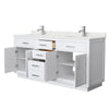 Custom image for White with Brushed Nickel Trim / Giotto Quartz / No Mirror