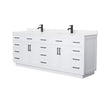 Custom image for White with Matte Black Trim / White Quartz / No Mirror