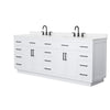 Custom image for White with Matte Black Trim / White Quartz / No Mirror