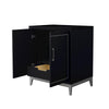 Custom image for Black with Brushed Nickel Trim / No Mirror