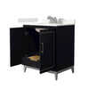 Custom image for Black with Brushed Nickel Trim / Giotto Quartz / No Mirror