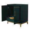 Custom image for Green with Satin Bronze Trim / No Mirror