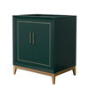 Custom image for Green with Satin Bronze Trim / No Mirror