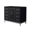 Custom image for Black with Brushed Nickel Trim / No Mirror