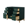 Custom image for Green with Satin Bronze Trim / No Mirror