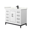 Custom image for White with Matte Black Trim / Giotto Quartz / No Mirror