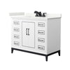 Custom image for White with Matte Black Trim / Giotto Quartz / No Mirror