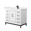 Custom image for White with Matte Black Trim / White Quartz / No Mirror
