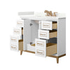 Custom image for White with Satin Bronze Trim / Giotto Quartz / No Mirror