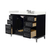Custom image for Black with Brushed Nickel Trim / Giotto Quartz / No Mirror