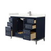 Custom image for Dark Blue with Brushed Nickel Trim / Giotto Quartz / No Mirror