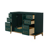 Custom image for Green with Satin Bronze Trim / No Mirror