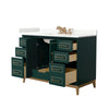 Custom image for Green with Satin Bronze Trim / Giotto Quartz / No Mirror