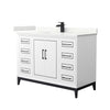 Custom image for White with Matte Black Trim / Giotto Quartz / No Mirror