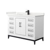 Custom image for White with Matte Black Trim / White Quartz / No Mirror